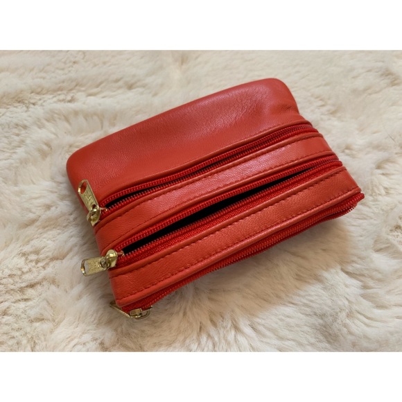 COPY - Buttery leather red change purse - made in Spain - Picture 5 of 7
